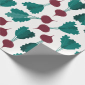 Rode beets, naadloos patroonpapier cadeaupapier (Hoek)