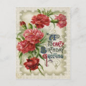 Rode Begonia Bloemen Briefkaart (Voorkant)