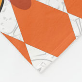 Rode beige puppy en telescoop fleece deken (Hoek)