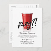 Rode Beker Humor Speciale Gelegenheid Viering  Briefkaart (Voorkant / Achterkant)