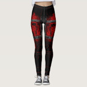 Rode bekleding leggings (Voorkant)
