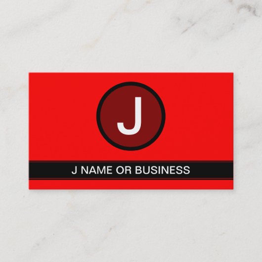 rode bel visitekaartje (Voorkant)