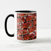 Rode bellen op een rooster- of baksteeneffect? Met Mok (Links)