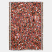 Rode belletjes bij het rooien of bakstenen effect? deken (Voorkant Verticaal)