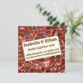 Rode belletjes bij het rooien of bakstenen effect? kaart (Staand voorkant)