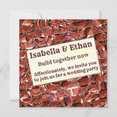 Rode belletjes bij het rooien of bakstenen effect? kaart (Voorkant)