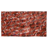 Rode belletjes bij het rooien of bakstenen effect? kussensloop (Voorkant-Links)