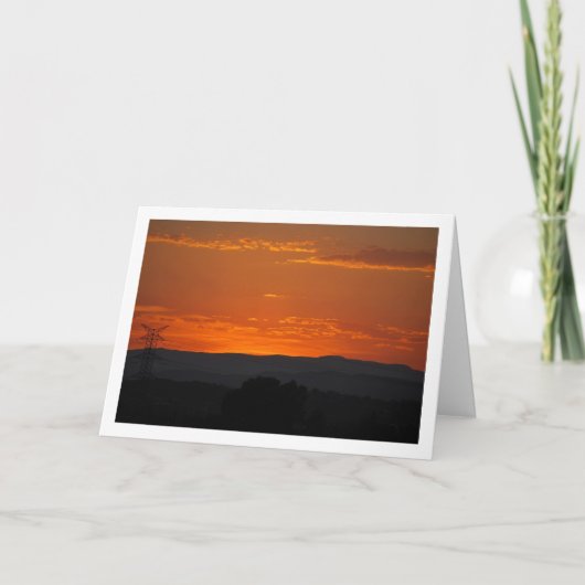 Rode Berg Lucht Landschap Kaart (Voorkant)