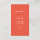 Rode bergen visitekaartje (Achterkant)