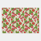 Rode Berry & Pillen Apotheek Gift Wrapping Paper (Voorkant 2)