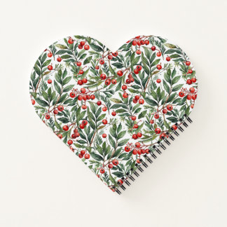 Rode bes Kerstmis Notitieboek