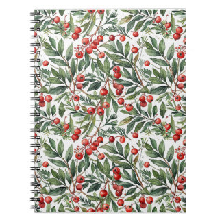 Rode bes Kerstmis Notitieboek