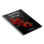 Rode bes notitieboek (Rechterzijde)