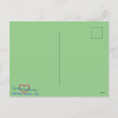 RODE BES WINTER ANSICHTKAART FEESTDAGENKAART (Achterkant)