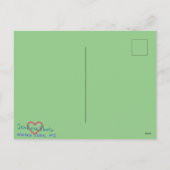 RODE BESJES WINTER ANSICHTKAART FEESTDAGENKAART (Achterkant)