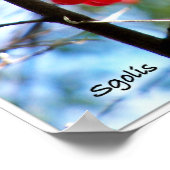 Rode Bessen aan Boom Foto Print Poster (Hoek)