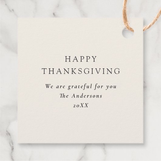 Rode bessen en herfstbladeren Custom Brown Botanic Bedankjes Labels (Achterkant)