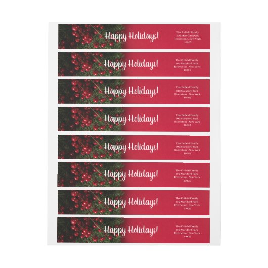 Rode bessen en mistletoe, Kerstmis (Vel)