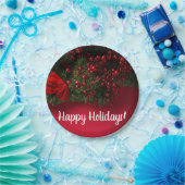 Rode bessen en mistletoe, Kerstmis Papieren Bordje (Feest)