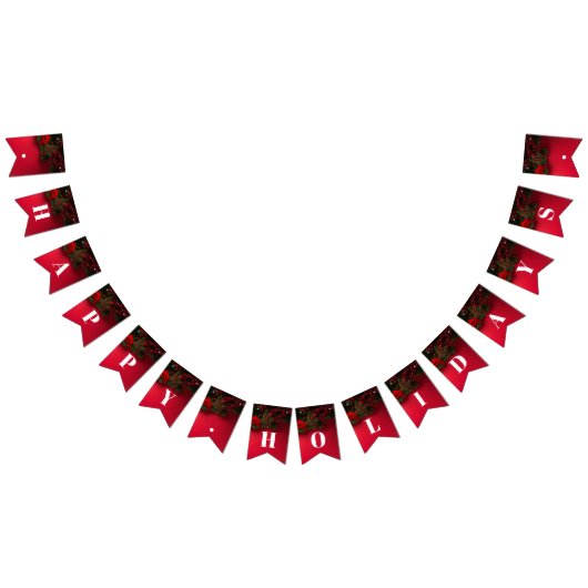 Rode bessen en mistletoe, Kerstmis Vlaggetjes (Alle)