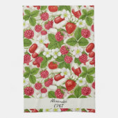 Rode bessen en pillen apotheek keuken theedoek (Verticaal)