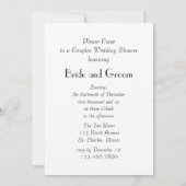 Rode bessen en vorstparen weduwingshower kaart (Achterkant)