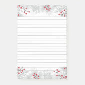 Rode bessen en zilverkleurige spar Post-It® Notes, Notes (Voorkant)