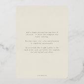 Rode bessen + Eucalyptus Botanische Lijst kerst Folie Feestdagenkaart (Achterkant)