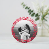 Rode bessen foto Lijst tweezijdige ronde Kaart (Staand voorkant)