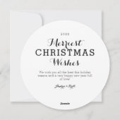 Rode bessen foto Lijst tweezijdige ronde Kaart (Achterkant)