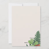 Rode bessen Foto Lijst Vakantie Groeten Kaart (Achterkant)