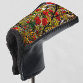Rode bessen golfheadcover (3/4 voorkant)
