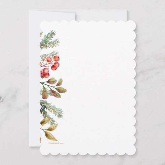 Rode bessen grens kaart (Achterkant)