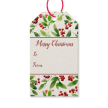 Rode bessen groen bladeren kerst vakantie ontwerp