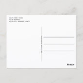 Rode bessen Groen Holly Botanisch gebladerte op ro Briefkaart (Achterkant)