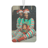 Rode bessen groen hulst blauw Kerstmis liefde foto Luchtverfrisser (Achterkant)