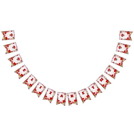 Rode bessen groen tuin paddenstoel magische padden vlaggetjes (Alle)