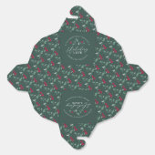 Rode bessen groene hulstbladeren Kerstliefde Bedankdoosjes (Ongevouwen)