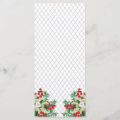 Rode bessen | Het Grieks Floral Holiday Wedding Me Menu (Achterkant)