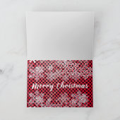 Rode bessen in de sneeuw Kerstmis Kaart (Binnen)