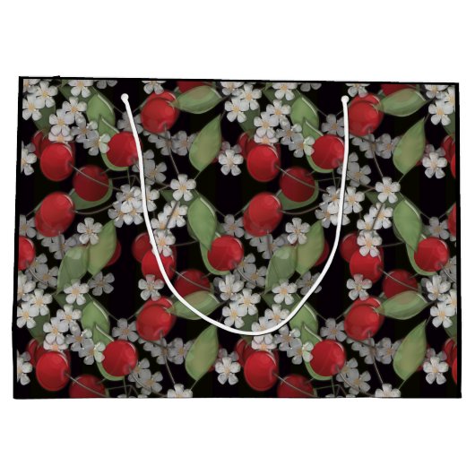 Rode bessen, kersen groot cadeauzakje (Achterkant)