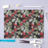 Rode bessen, kersen tissuepapier (Craft)