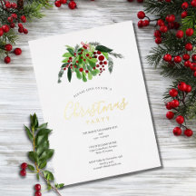 Rode bessen Kerstfeest Goud