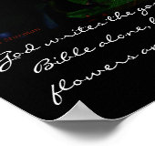 Rode bessen met Martin Luther citaat druk Poster (Hoek)