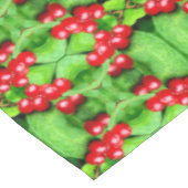 Rode bessen met regendruppels Abstracte Natuur Tafelkleed (Gekanteld)