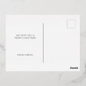 Rode bessen Mistletoe Joy Love Peace Folie Feestdagen Briefkaart (Achterkant)