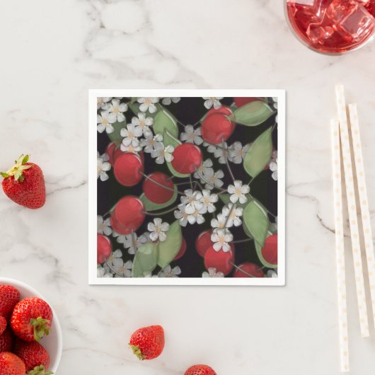 Rode bessen servet (Insitu)