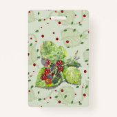 Rode bessen van bramen badge (Achterkant)