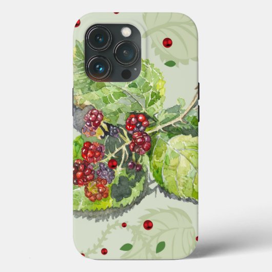 Rode bessen van bramen Case-Mate iPhone case (Achterkant)