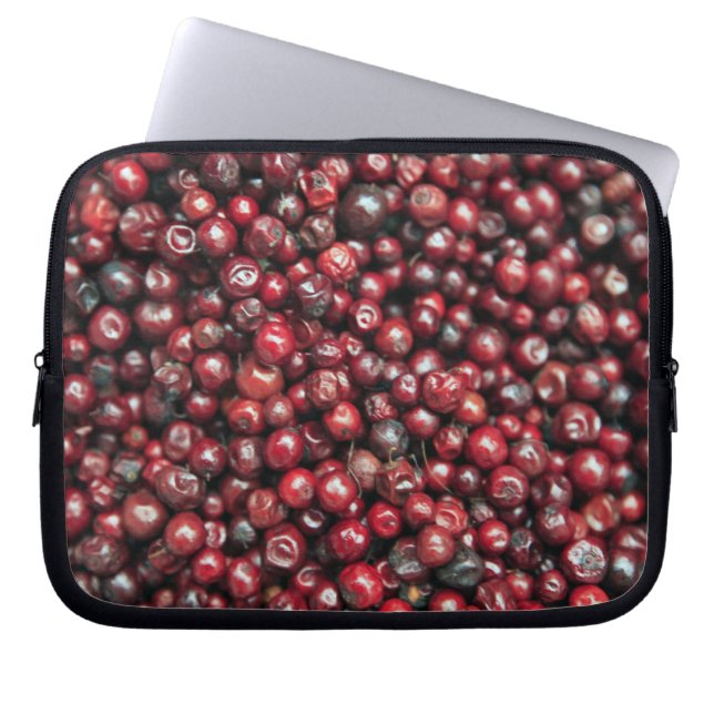 Rode bessen van de Himalaya Laptop Sleeve (Voorkant)